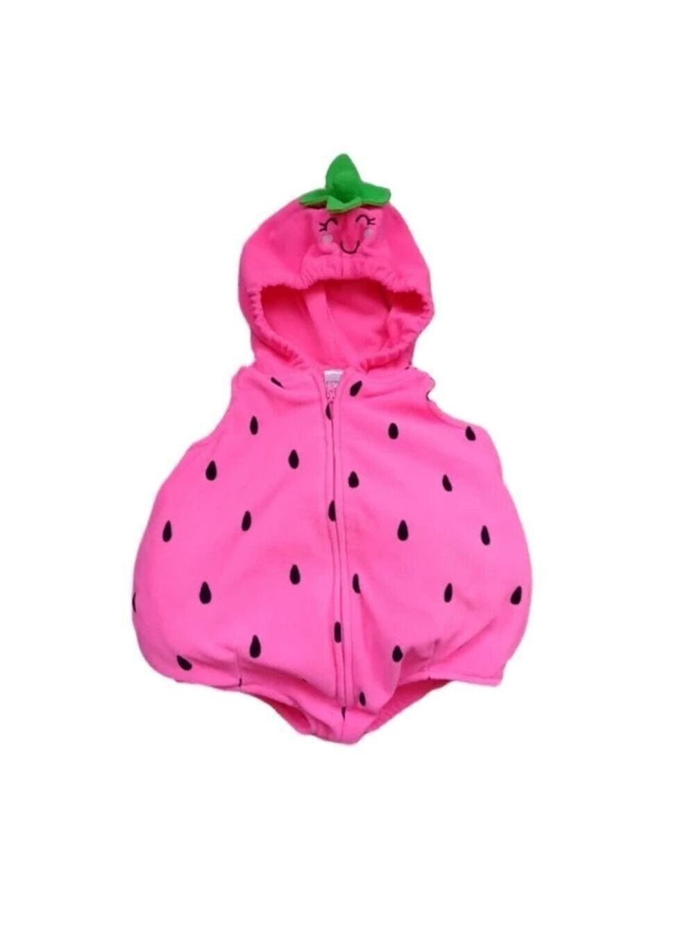Carter's Pink and Green Bodysuit with Hood - Picture 2 of 11